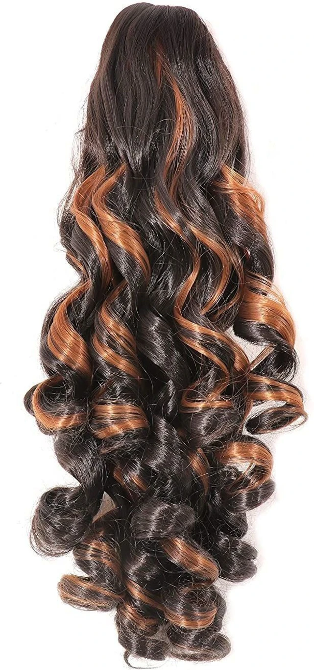 Curly Hair Extension - Brown & Black